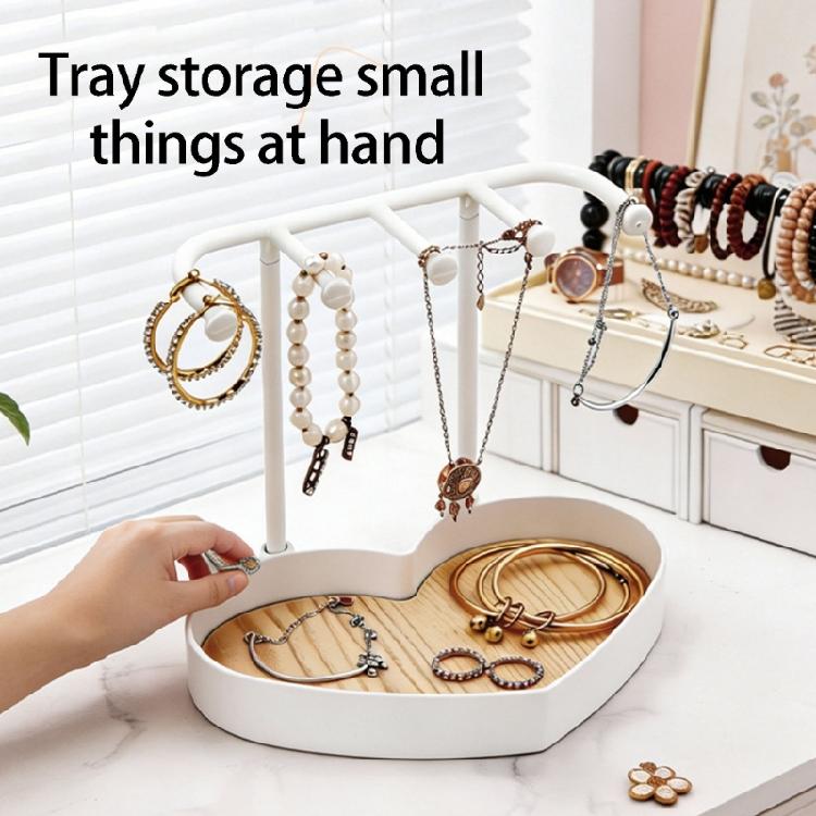 Handcrafted Jewelry Display Stand Heart Shape Bracelet Storage Holder Fashion Jewelry Rack Perfect for Stylish Storage