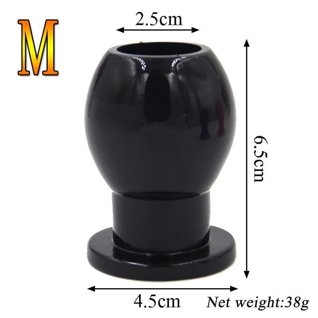 Non Vibrating Butt Plugs Hollow Anal Plug Silicone Bdsm Enema Speculum Kink Fetish