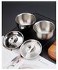 304 Stainless Steel Steamed Egg Bowl with Lid for Babies - Steamer, Stew Pot, and Soup Use