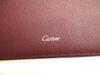 Оригинальный кошелек Cartier Must de Cartier из черной кожи с откидным клапаном #a743 Восстановленный