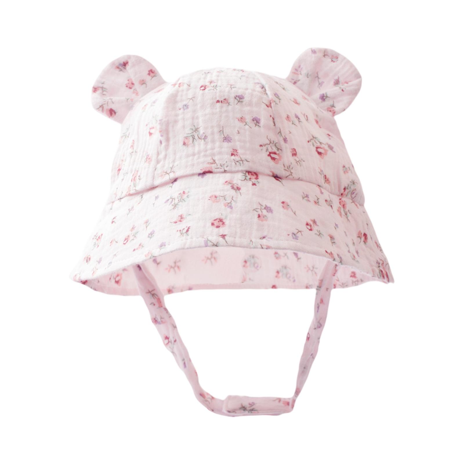 

Kids Baby Sun Hat - Color Brimmed Cap One Size рожевий