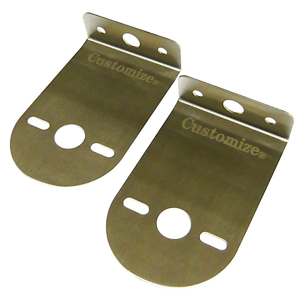 Marker Lamp, Stay, Truck Supplies, Bus Marker, L-Shaped Stay, 10° Folding Type, Stainless Steel,