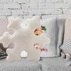 PP Cotton Christmas Snowflake Throw Pillow Soft Snowflake Pillows  Living Room