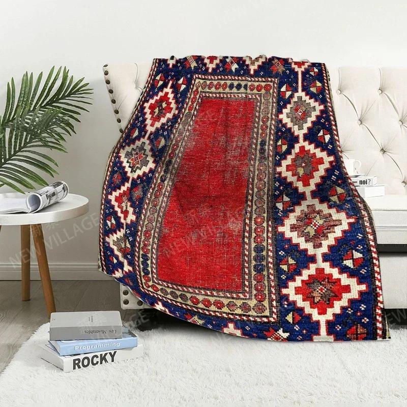 Plaid-Sofa für Kniedecken warme Winterbettdecke Überwurfdecke Dekor Boho warmes Fleece Nordisch Vintage Marokkanisch Weich und haarig