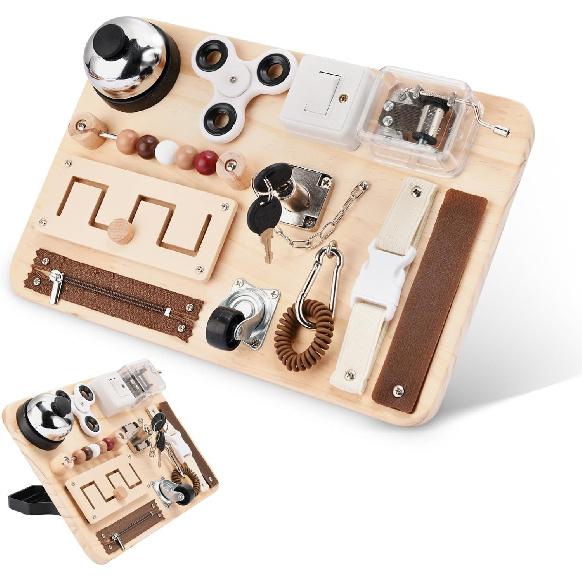 Dementia Activities for Seniors-Fidget Busy Board-Alzheimers Products for Elderly-Memory Games for Autism Adult-Dementia Gadgets-Sensory ADHD