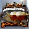Beer pretzel wheat Bedding Duvet cover sets Duvet covers Pillowcases gifts (1 * Duvet Cover 2 * Pillowcases, without duvet insert)