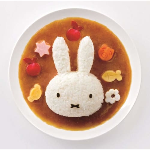Skater Character Curry Rice and Vegetable Cutter Set (3-Piece Set) Miffy, Made In Japan (LCR3-A)
