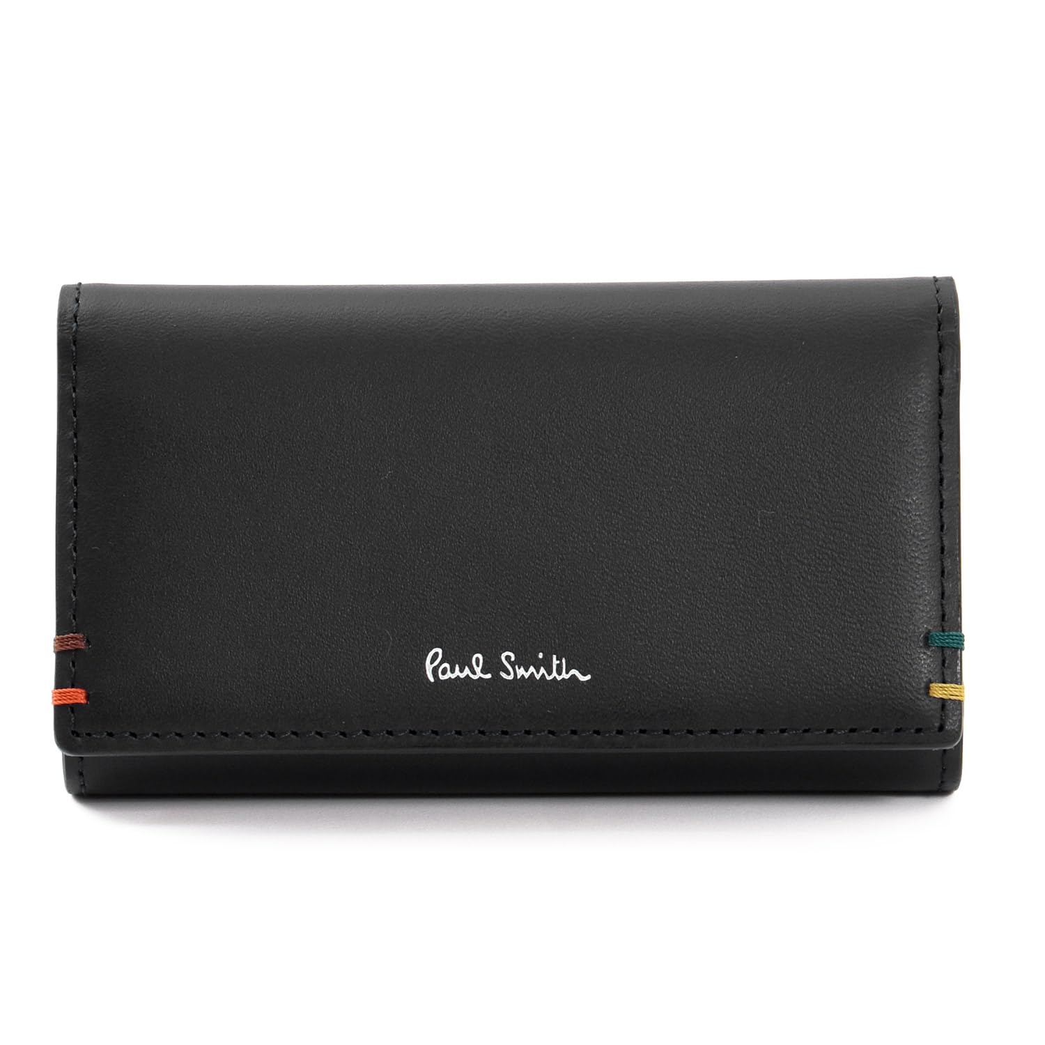 

Set can be engraved Highlight Stitch SS24 Key Case 5 Rows Leather Cowhide 813006 P851 No [Paul Smith] item/Name (Black, Name) чорний