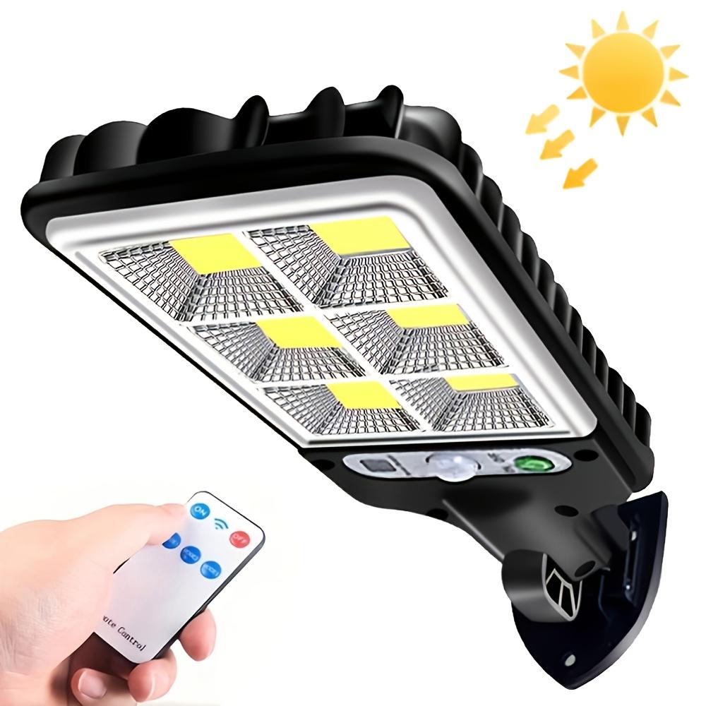 Motion-sensing solar floodlight with remote control, 3 lighting modes, smart super-bright LED street light