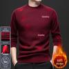 Men's Ethnic Style Winter Knitwear: Thickened Half-High Collar Festive Sweater