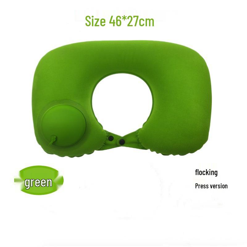 Inflatable U-Shaped Neck Pillow for Travel and Outdoor Use