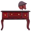 Mini Wooden Dollhouse Table DIY Miniature Dollhouse Desk Furnishings Accessories