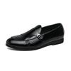 Luxusmarke Herren Loafer Lederschuhe Formell Elegant Anzugschuh Einfach zum Hineinschlüpfen Freizeit-Schuh Original Spitze Doppelknopf