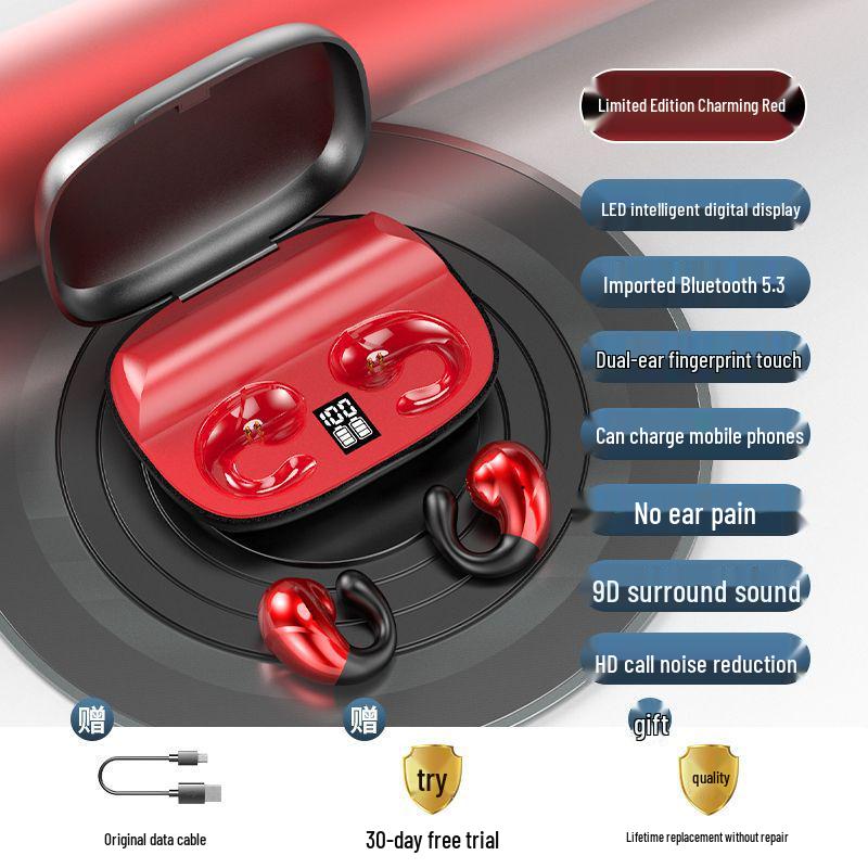 2025 Wireless Ear Clip Bluetooth Headphones - Binaural, High Value, Super Clear Sound, Long Battery Life