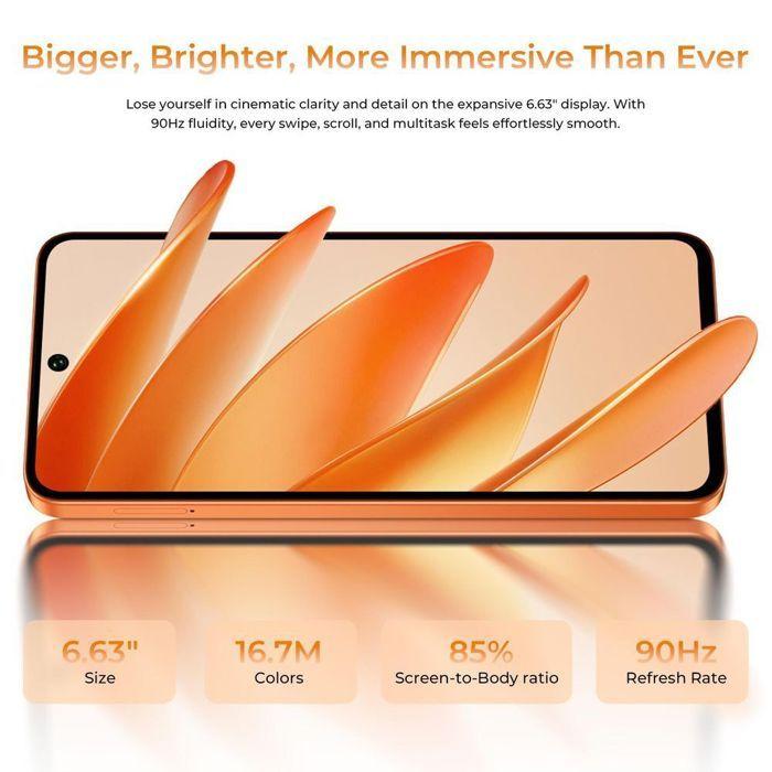 OUKITEL C26 Smartphone 16GB+128GB/1TB 6,63" Batería 5150mAh Teléfono Móvil Android 16 Doble SIM/Face ID/GPS Azul