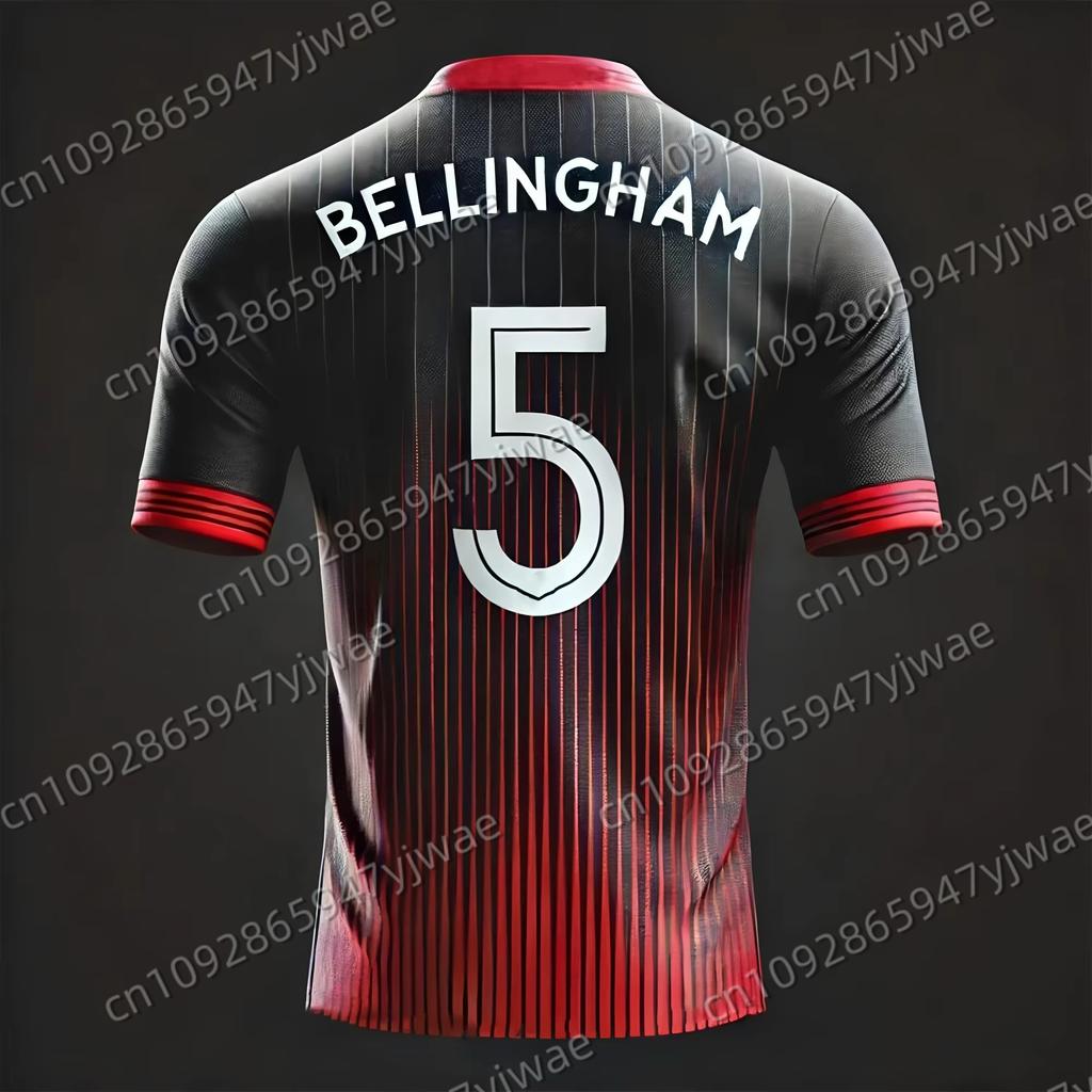 Letný Nový Futbalový Dres 3D Potlač Bellingham Chlapčenské Futbalové Tréningové Oblečenie Pánske Športové Priedušné Krátke Rukávy Vrchné Časti