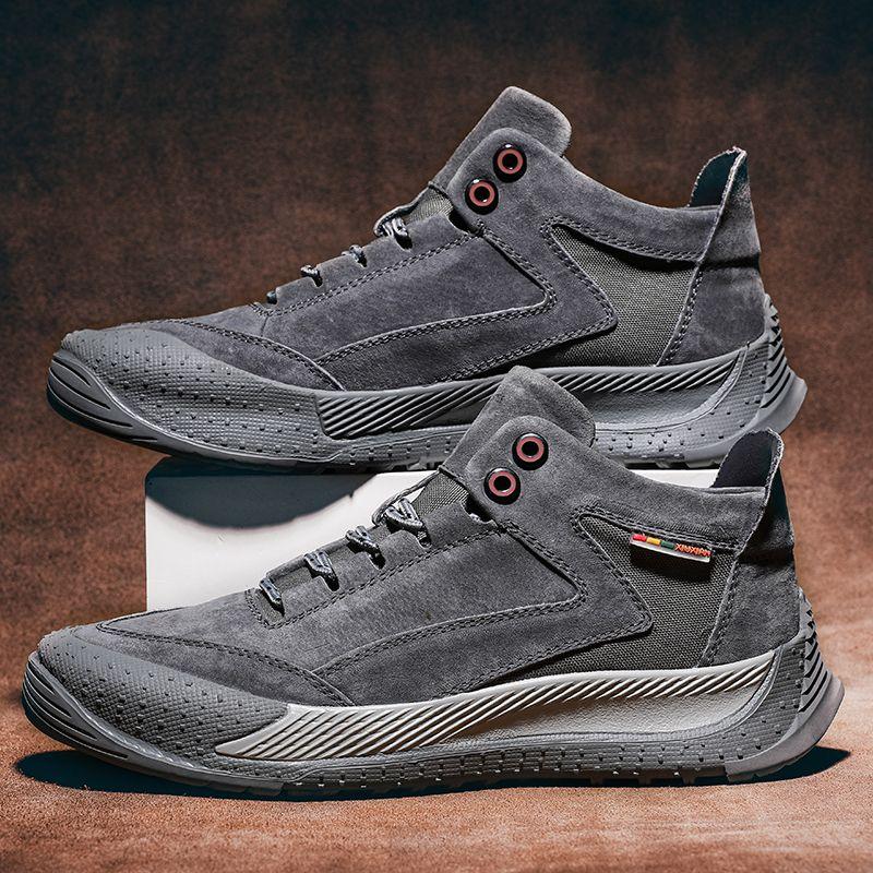 Men's Leather Martin Boots High Top Sneakers