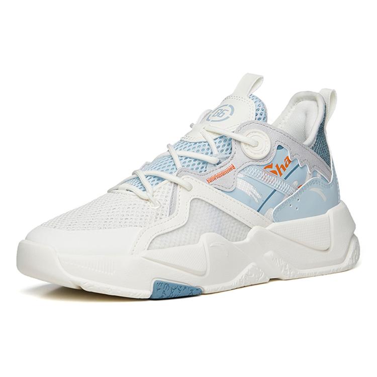 New ANTA Life Collection Casual Shoes Men Low Top Ivory White/Illusion Blue/Wall Gray 112238083-5