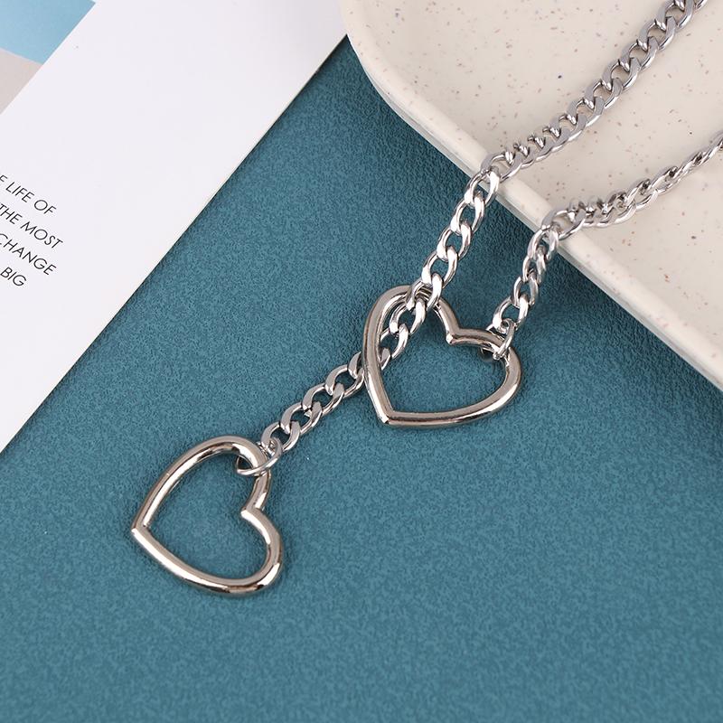 Скользящая цепочка ожерелье Rock Нержавеющая сталь Кубинское длинное ожерелье Ювелирное изделие Колье-лариат A1