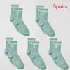 4 Pairs Cotton Female Yoga Sports Sock, Medium Long Socks, Pilates Fitness Sports Four Seasons High Quality Women's Yoga Sock