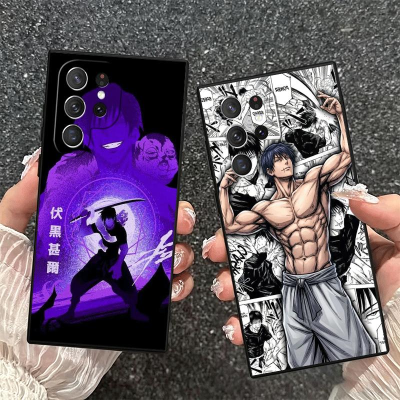 Anime Fushiguro Toji JUJUSU Soft Phone Case for Samsung Galaxy S26 S25 Edge S24 Ultra S23 Plus S22 S21 FE S20 Black Cover Back S