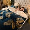 Plaid Super Thick Warm Blankets for Winter Autumn Milk Fleece Thicken Warmth Sleeping Blanket Soft Fluffy Comforter Quilt Duvet