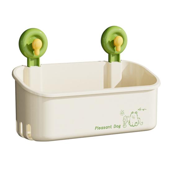 Bathroom Storage Rack with Suction Cup Large Capacity Strong Load-bearing