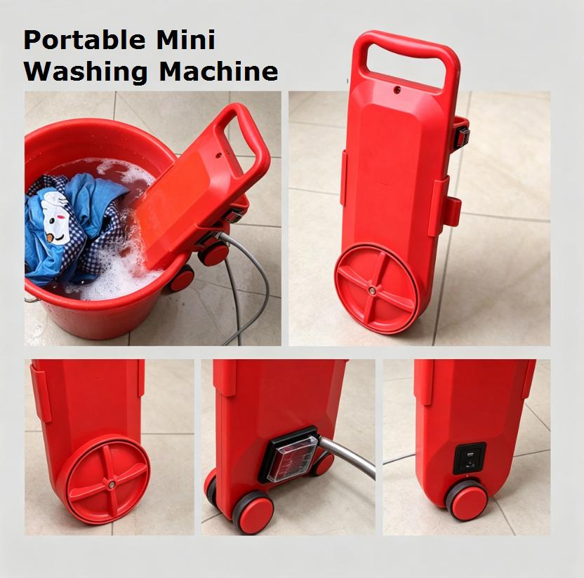Portable Mini Washing Machine – Electric Compact Semi-Automatic Washer for Home, Dorm, Camping & Travel, 3-5kg Capacity, 15-Minute Timer
