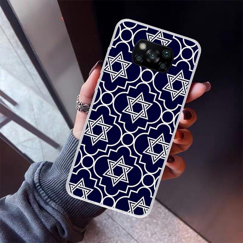 David Jewish Star Symbol Phone Case For Xiaomi Poco X5 X6 X7 Pro F7 Ultra M7 Redmi 15C 15 13C 13 12C 12 10 10C 10A 9 9C 9T 9A Co