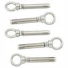 1/5Pcs M6x70mm Ring Lifting Fastener Silver Ceiling Hook Durable Bolt Screw  Concrete Brick Wall