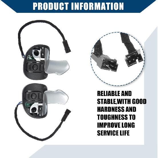 5RQ08DX9AC 5RQ09DX9AC/Inner/Steering Wheel Paddle Shifter for Dodge Challenger 2015-2023/Plastic/1 Set/Black