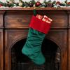 Refillable Christmas Gift Storage Socks Plush Fireplace Decorative Stockings Party