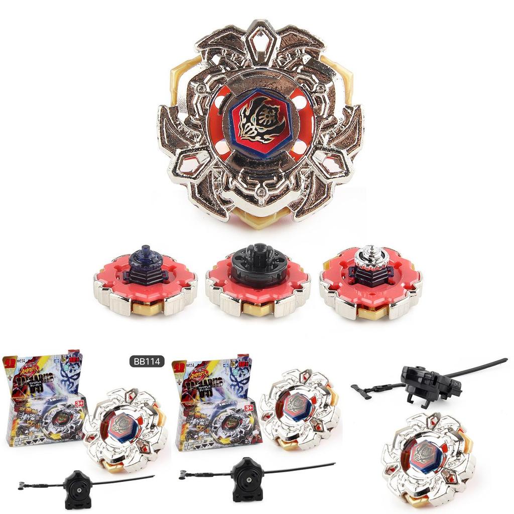 Stellar Ab01 Alloy Spinning Top Toy With 4d Battle Design And Launcher Set