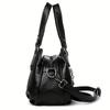 1Pc Women's Bag New Middle-aged Mother Handbag Fashionable Versatile Soft Leather Shoulder Messenger Bag Trendy Large Capacity Bag