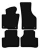 BASIC schwarze Velours-Fußmatten für: Volkswagen Passat B7 Limousine, Kombi, Variant, Alltrack (2010-2014)