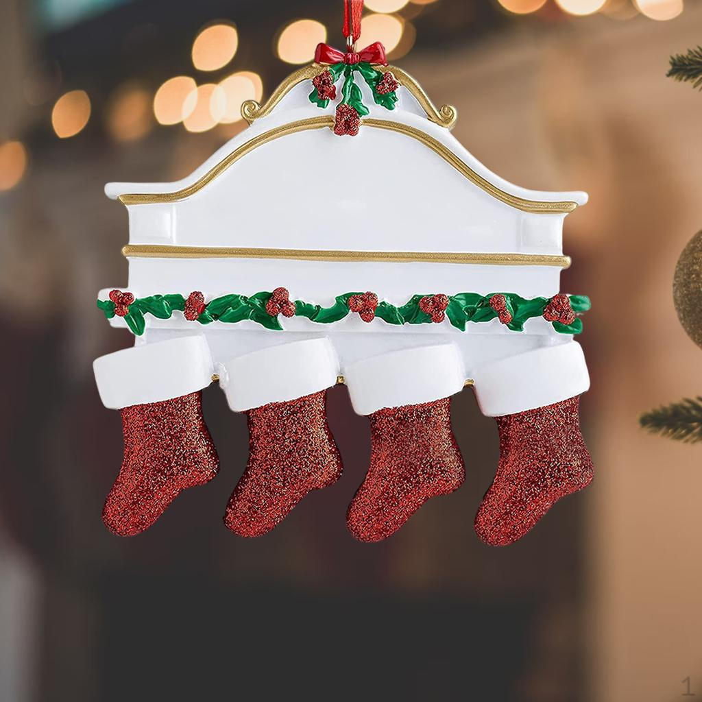 

Stocking Personalised Long- Decoration for Window Kid 4 Pcs