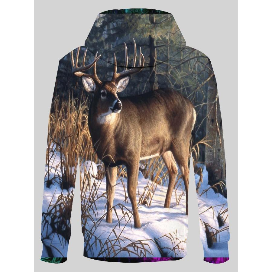 Baum 3D gedruckt Herren Hoodie Casual Muster Trendy Sportswear Herbst Winter Tasche Pullover Lange Ärmel