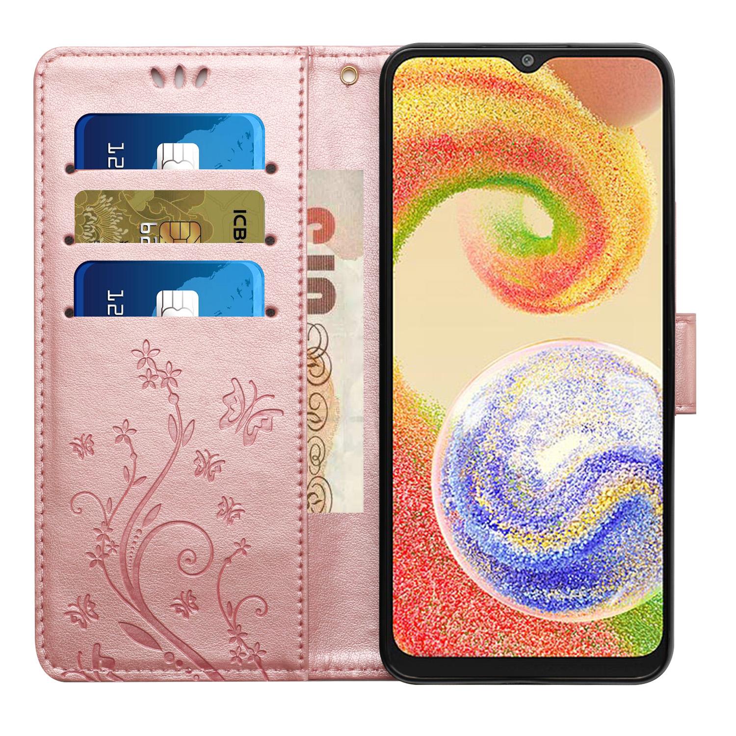 

For Samsung Galaxy A06 4G Case PU Leather Phone Wallet Cover with Strap Blue