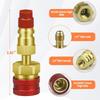 1/2Pcs Prevent Leakage Refrigerant Quick Couplers Kit  Car Air Conditioner