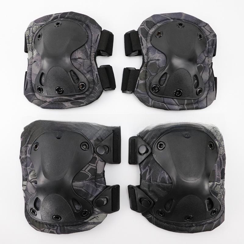 King Kong Tactical Protective Gear Set: CS Outdoor Knee & Elbow Pads for Cycling and Military Fans