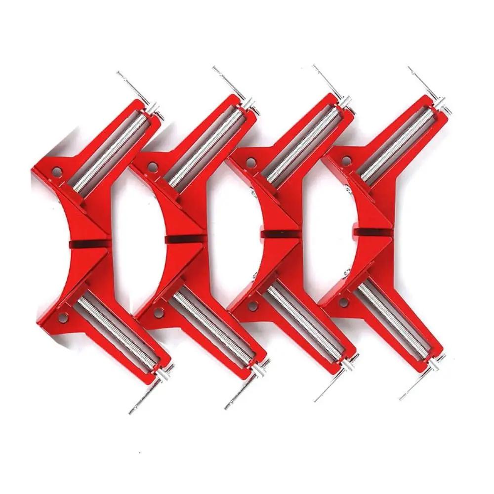 Sturdy Aluminum Alloy Right Angle Clamp Multifunction Woodworking Hand Tools Reinforced Fixing Clamp 90° Corner Clamp Glass