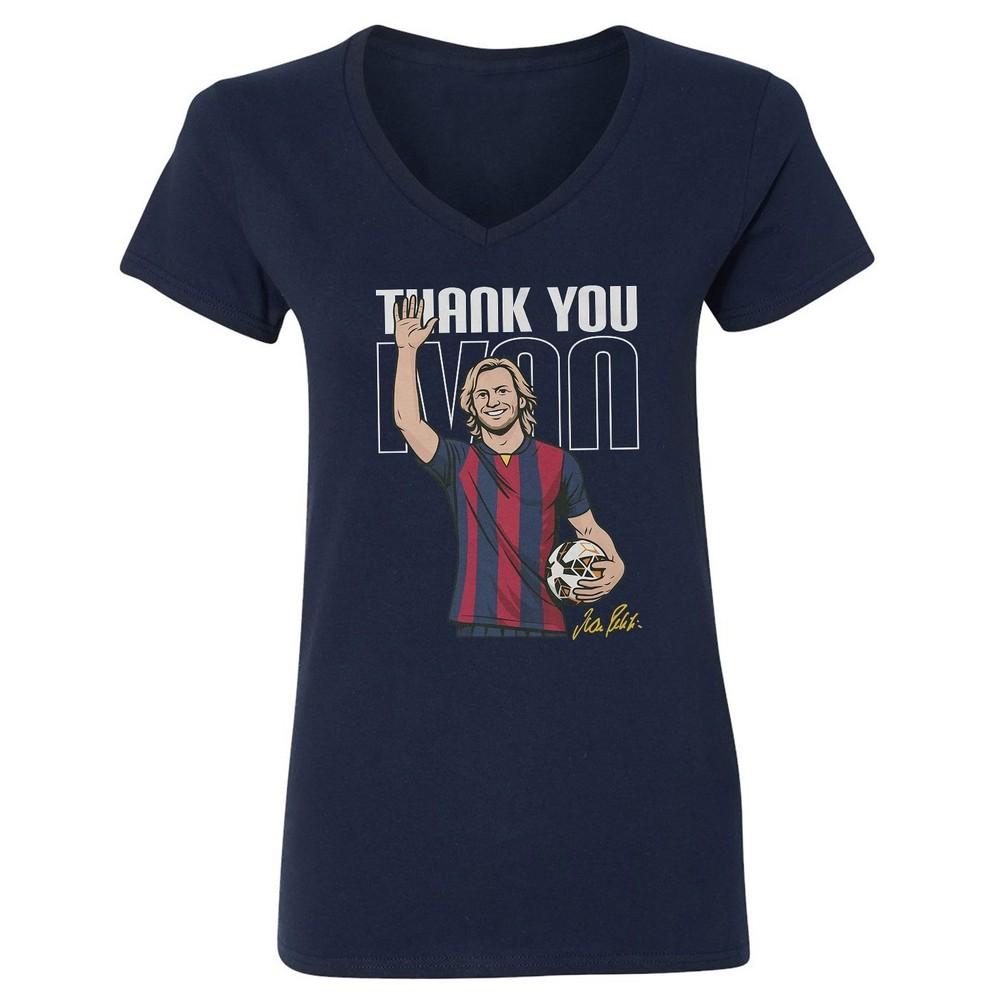 Thank You Ivan -  Soccer Legend Retirement Tribute Ladies  V-Neck Tshirt Unisex T-Shirt XXXL