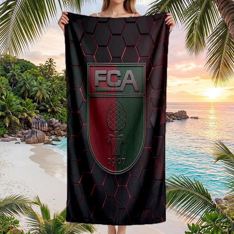 FC Augsburg FC print Quick Dry Beach Towel Microfiber Absorbent Portable Travel Swimming Towel