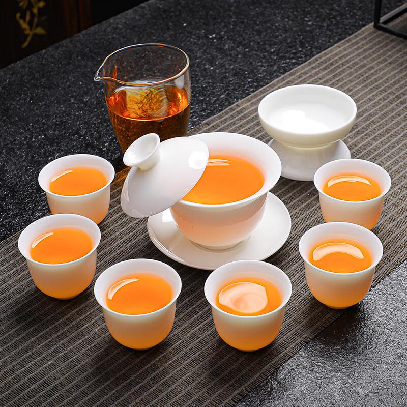 Shangqi Dehua White Porcelain Kung Fu Tea Set