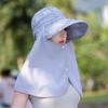 Adjustable Sunshade Sun Hat Wide-Brimmed Neck Protection Cap Portable Shawl Fisherman Hat  Summer