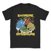 Extreme Dinosaurs T Shirts for Men Cotton Vintage TShirt Round Collar  Tee Shirt Short Sleeve Tops Printed