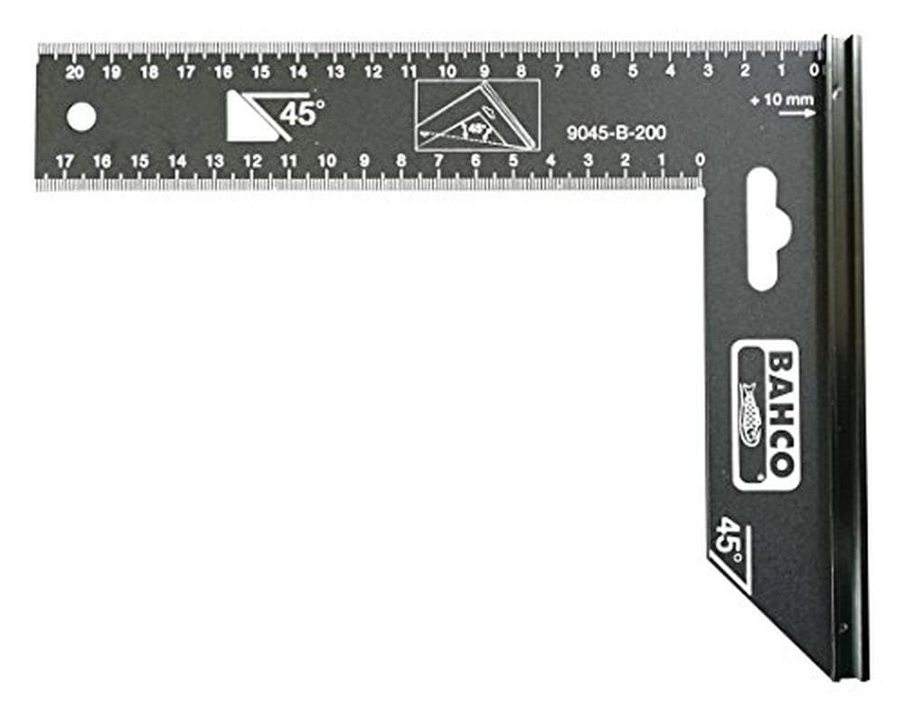 

BAHCO Precision Square, Rust-Resistant Black Square, 200 x 170 mm, 9045-B-200