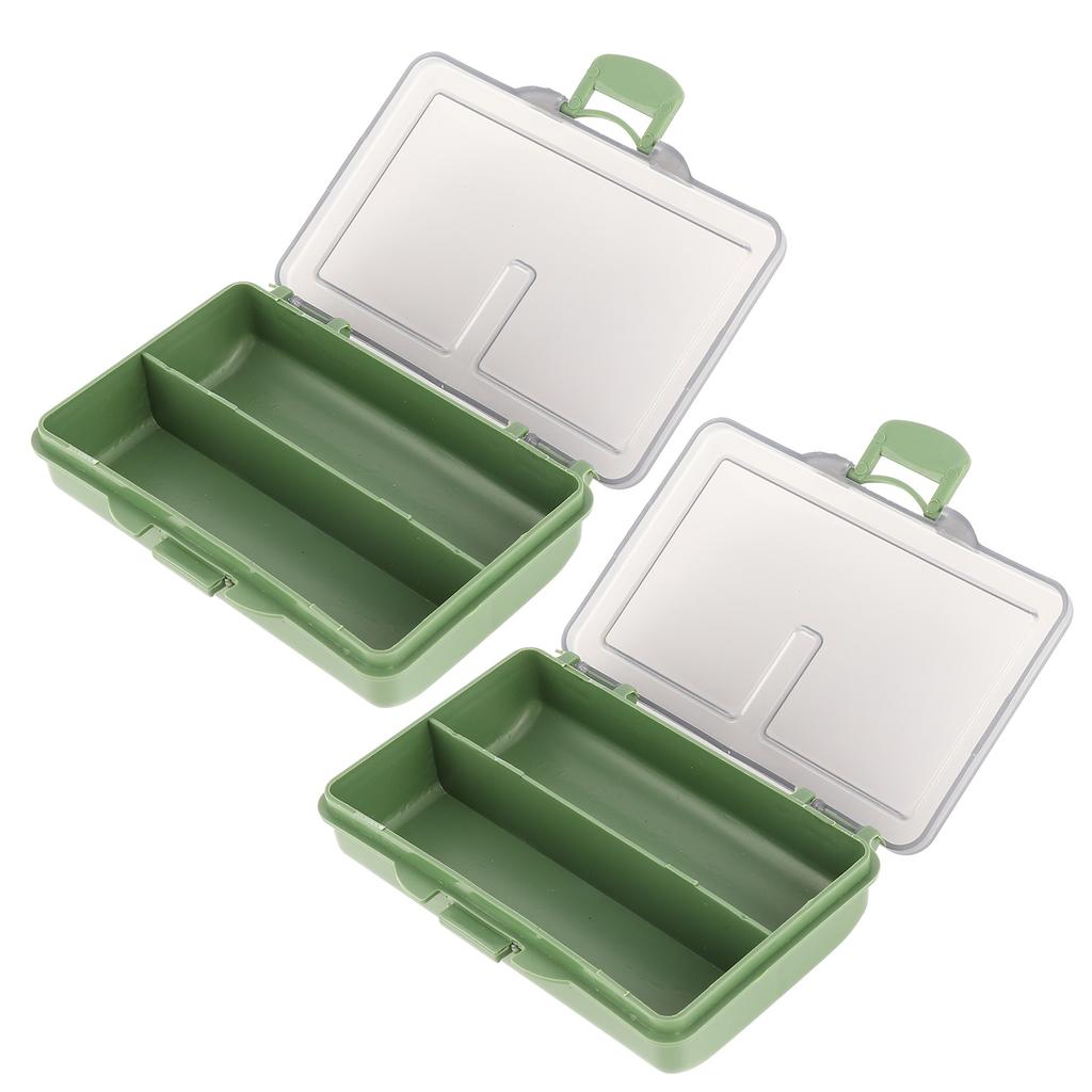 2Pcs Fishing Hook Bait Gadget Box Mini PP Storage Box Case for Fishing Tackle Accessories2