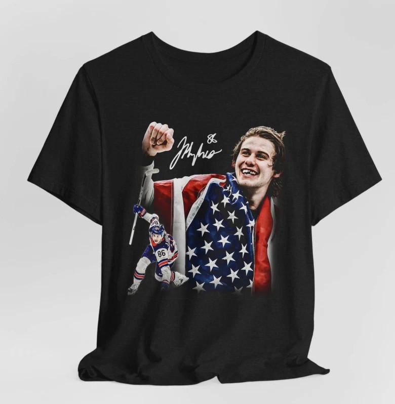 Jack Hughes #86 - Team USA Hockey Tshirt S