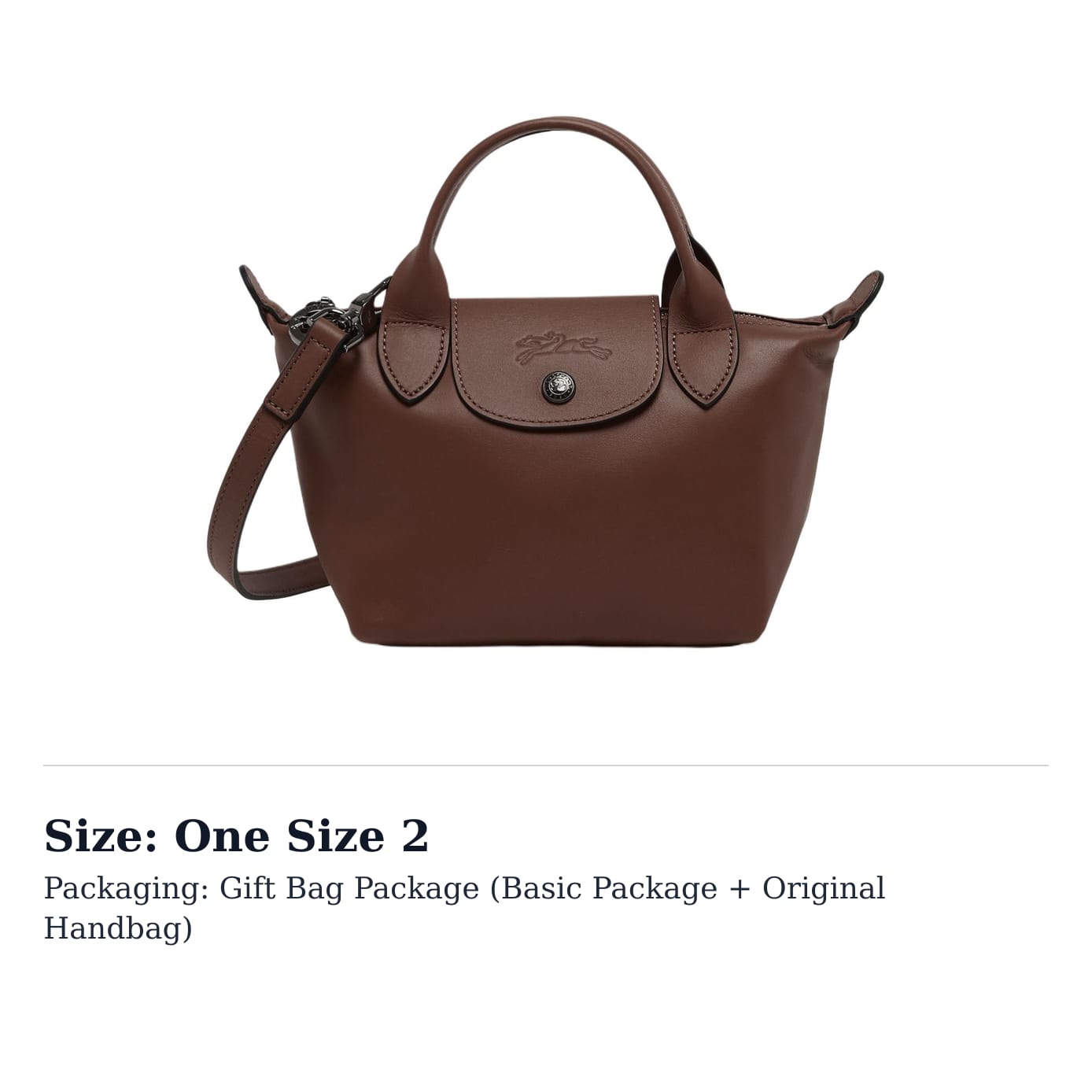 LONGCHAMP Le Pliage Xtra Cow Leather